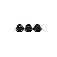 Fender knoppen voor Stratocaster zwart (set van 3) - thumbnail