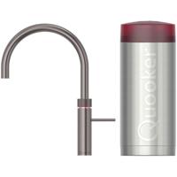 Quooker Fusion Round Keukenkraan Set - Kokend Warm- en Koud Water - Gunmetal - Inclusief COMBI+ Reservoir - thumbnail