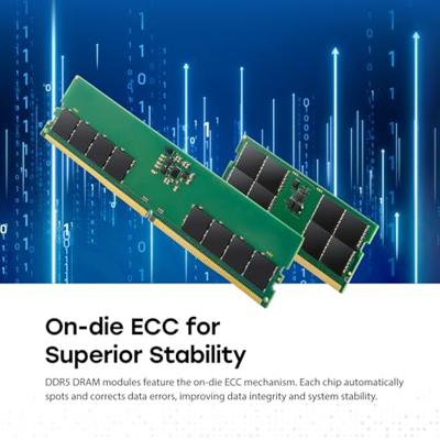 Transcend jm4800ale-32g jetram ddr5, 32gb, u-dimm, 4800 mhz, 2rx8, 2gx8, cl40, 1.1v