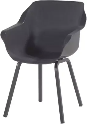 Hartman Tuinstoel 'Sophie' met armleuning, kleur Antraciet