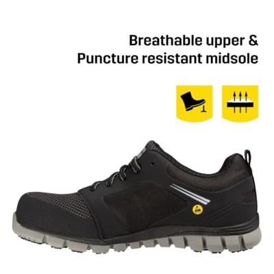 Safety Jogger Ligero S1P Zwart | Zwart | Maat 47 - 5400812980500