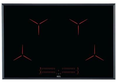 AEG 3000 serie Pure Black inductie kookplaat 80 cm IPE84531FB