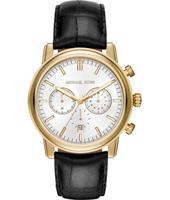 Horlogeband Michael Kors MK8458 Leder Zwart 22mm - thumbnail