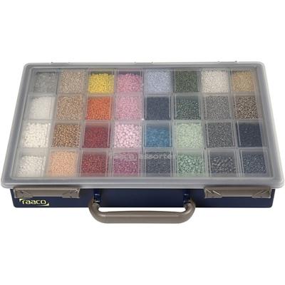 Opslag box, 32 losse vakken, H: 5,7 cm, afm 33,8x26,1 cm, 1 stuk