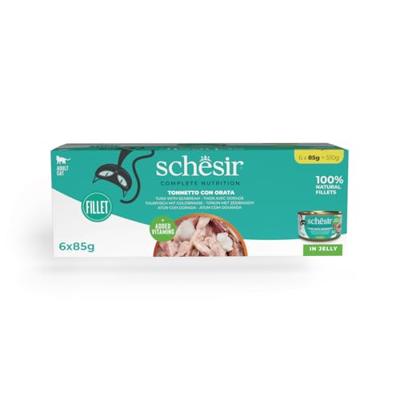 SCHESIR in jelly Tuna with sea bream - nat kattenvoer - 85 g