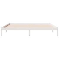 Bedframe extra lang zonder matras grenenhout wit 180x210 cm - thumbnail