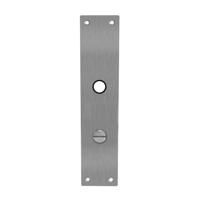 Intersteel renovatieschild rechthoekig 250x55x2mm toilet-/badkamersluiting 78/8mm - RVS - thumbnail