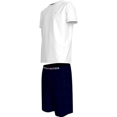 Tommy Hilfiger Heren Basic Shortama - Katoenen zomer pyjama