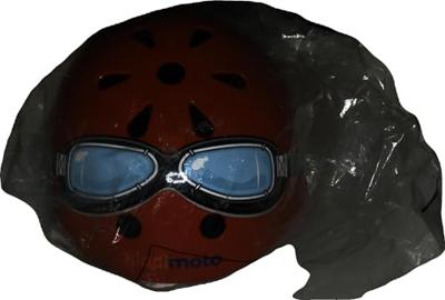 Kinder Fietshelm Red Goggle Small (48 - 53 cm)