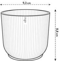 Vibes fold rond mini 9cm sorbet groen elho - Elho - thumbnail