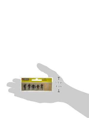 NOCH H0 Zwarte beschermende kleding Geverfd, Staand