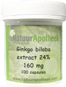 Natuurapotheek Ginkgo biloba 24% 160mg 100 Capsules