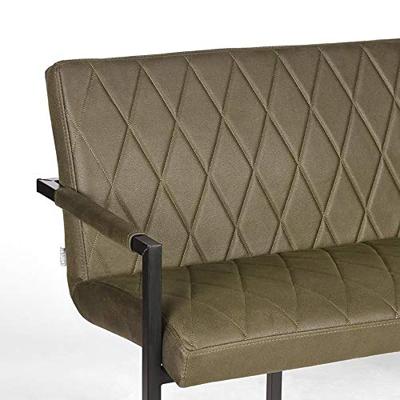LABEL51 Eetkamerbank Denmark - Army green - Microfiber - 155 cm LABEL51 Eetkamerbank Denmark - Army green - Microfiber - 155 cm