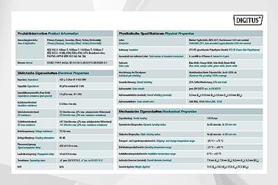 Digitus DK-1745-A-VH-D-5 Netwerkkabel CAT 7a S/FTP Geel 500 m