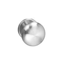 Intersteel Knopkruk Paddenstoel op rozet met ring - RVS - thumbnail