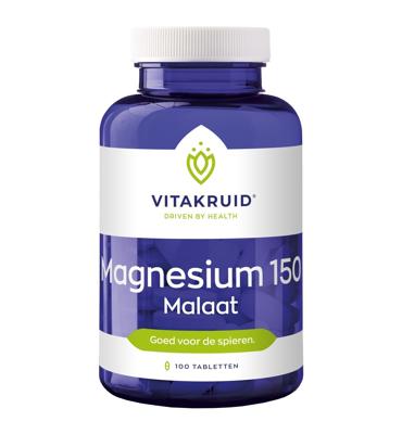 Vitakruid Magnesium 150 Malaat met Vitamine B6 (P-5-P) 90 Vitakruid Magnesium 150 Malaat met Vitamine B6 (P-5-P) 90