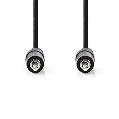 Stereo-Audiokabel | 3,5 mm Male - 3,5 mm Male | 5,0 m | Zwart Stereo-Audiokabel | 3,5 mm Male - 3,5 mm Male | 5,0 m | Zwart