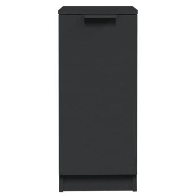 Dressoirs 2 st 30x30x70 cm bewerkt hout zwart