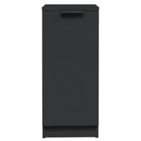 Dressoirs 2 st 30x30x70 cm bewerkt hout zwart - thumbnail