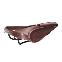 BROOKS B17 narrow carved - antic brown - thumbnail
