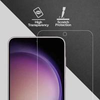 Lunso - Samsung Galaxy S23 Plus - Duo Pack (2 stuks) Beschermfolie - Full Cover Screen protector - thumbnail