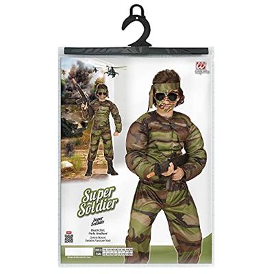 Gespierde super soldaten kostuum kind