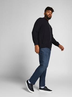 JACK & JONES PLUS SIZE slim fit jeans JJIGLENN JJORIGINAL Plus Size blue denim 812