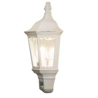 Wandlamp Firenze Signa wit buitenlamp halve zeskant Konstsmide 7230-250 sensor - thumbnail