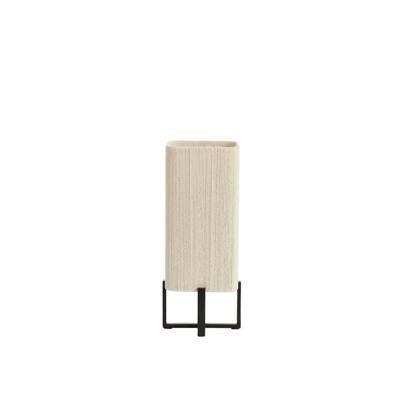 Light & Living TafellampWyn 39cm - crème touw met zwart - 1894112