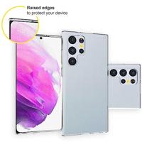 Accezz Clear Backcover Samsung Galaxy S22 Ultra Telefoonhoesje Transparant - thumbnail