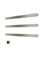 Hotbath &MORE set van 3 rails RASS80 SOFT SQUARE 80 cm met separate schakelaar en inbouw element Geborsteld Nikkel (RASS80-3GN) - thumbnail