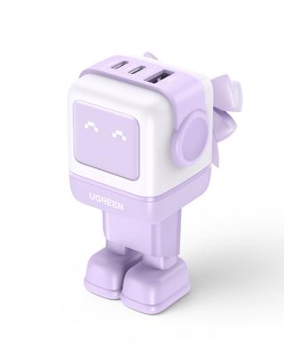 UGREEN Uno RG Laadadapter 65 W USB-C bus, USB-C bus, USB-A-bus Pink Binnen