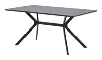 WOOOD Eettafel 'Bruno' 160 x 90cm, kleur zwart - thumbnail