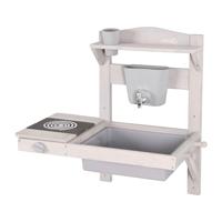 roba Houten speelgoed keuken om op te hangen (65x36x65, Grijs) - thumbnail