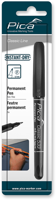Pica 533/46 permanent pen | 0,7mm | rond | zwart | blister - pi53346sb - thumbnail