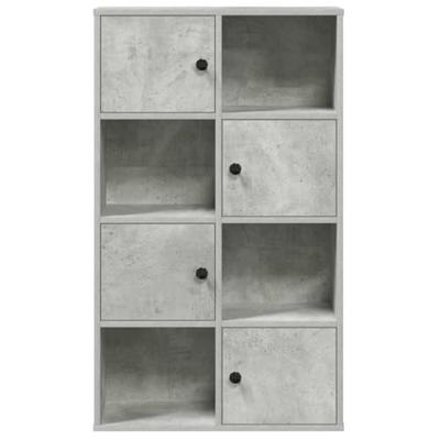 Boekenkast 60x24x101,5 cm bewerkt hout betongrijs