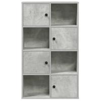 Boekenkast 60x24x101,5 cm bewerkt hout betongrijs - thumbnail