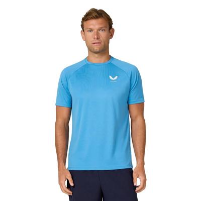 Castore Adapt Crew T-Shirt Blauw Wit