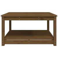Tuintafel 82,5x82,5x45 cm massief grenenhout honingbruin - thumbnail