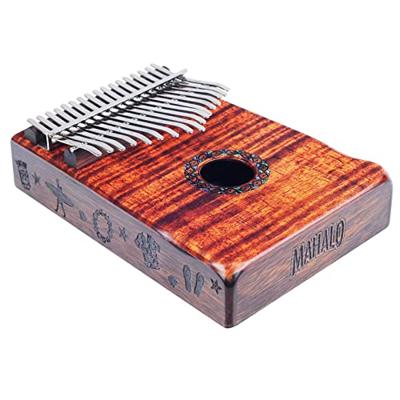 Mahalo MKA17KA Koa kalimba 17 tonen