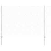 VidaXL Hek met paal zilver 1,5 x 10 m staal - thumbnail