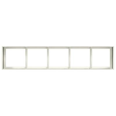 VidaXL Plantenbak 200x40x40 cm koudgewalst staal wit