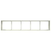 Plantenbak 200x40x40 cm koudgewalst staal wit - thumbnail