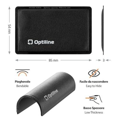 Optiline tracker flex, ultra-thin foldable adhesive locator - thumbnail
