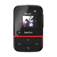 SanDisk Clip Sport Go MP3-Speler 16 GB (Superlichte En Duurzame, Ingebouwde Fm-Radio, Led-Scherm, Batterij Tot 18 Uur, 2 Jaar Garantie) Red - thumbnail