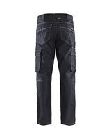 Blåkläder Service werkbroek denim stretch 14391141 | Marineblauw | Maat 50 - 7330509652084 - thumbnail