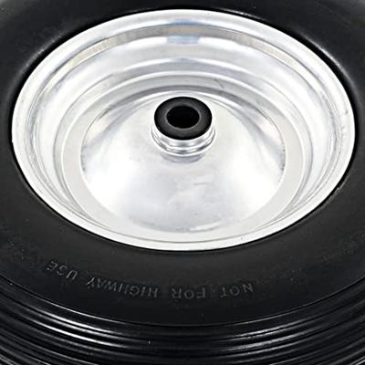 VidaXL Kruiwagenwiel met as 4,00-8 390 mm massief pu - thumbnail