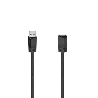 Hama USB-VERLENGKABEL, USB 2.0, 480 MBIT/S, 1,50 M Kabel Zwart