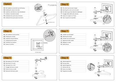 Neomounts FPMA-D1330WHITE 1-voudig Monitor-tafelbeugel 25,4 cm (10) - 76,2 cm (30) In hoogte verstelbaar, Kantelbaar, Zwenkbaar, Roteerbaar