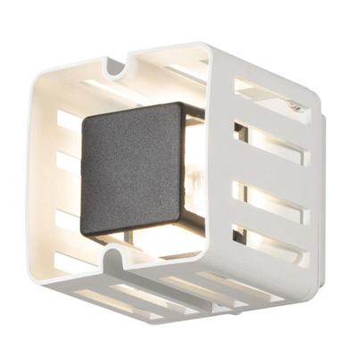 Konstsmide Pescara 7978-250 LED-buitenlamp (wand) Energielabel: F (A - G) LED LED vast ingebouwd 3 W Wit, Zwart